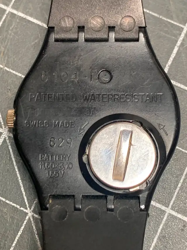 All black Swiss Swatch watch, used in in great shape62863282139265122