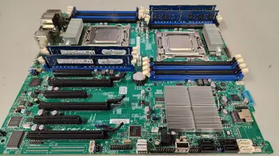 Supermicro X9DAi motherboard + 2 Xeon + 16 GB RAM, View more
