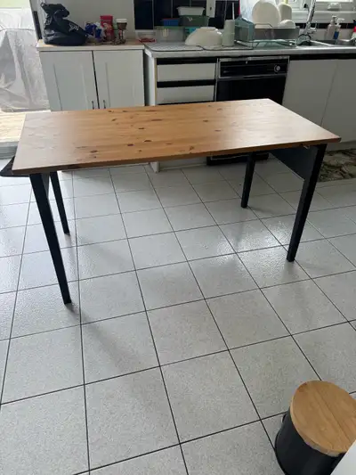 $60 for Clean wooden desk table., View more