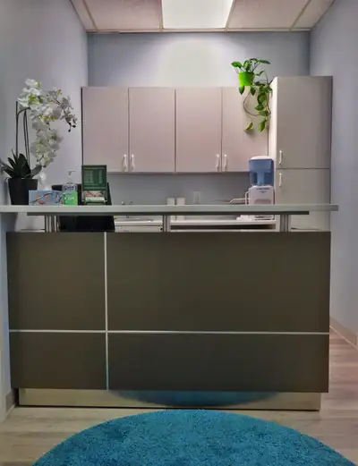 Looking for a modern space to see clients? Our wellness clinic has a private room ready for move-in....