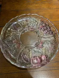 Glass round plate 