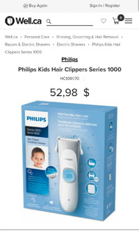 Philips Kids Hair Clippers Series 1000