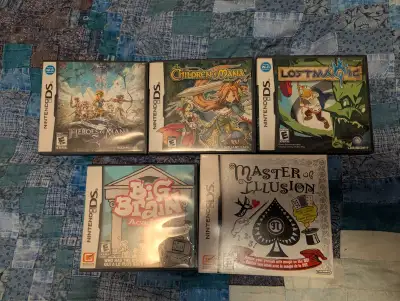 5 Nintendo DS games, View more