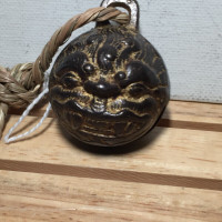Antique Tibetan Bronze Tiger Bell Tongkaling