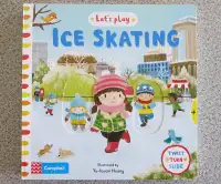 BOOK: Let's Play ICE SKATING, Board book, ages 1+, new