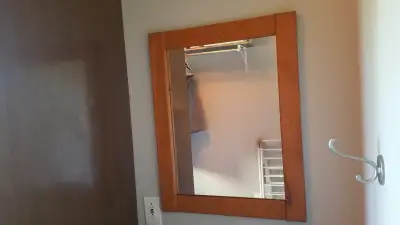 Miroir en bois/Wood Mirror, View more