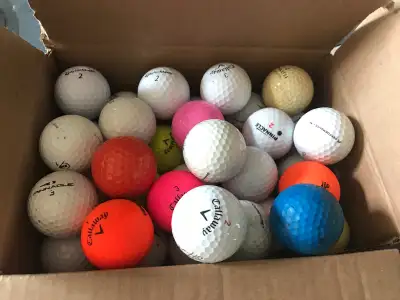 Assorted used golf balls, View more