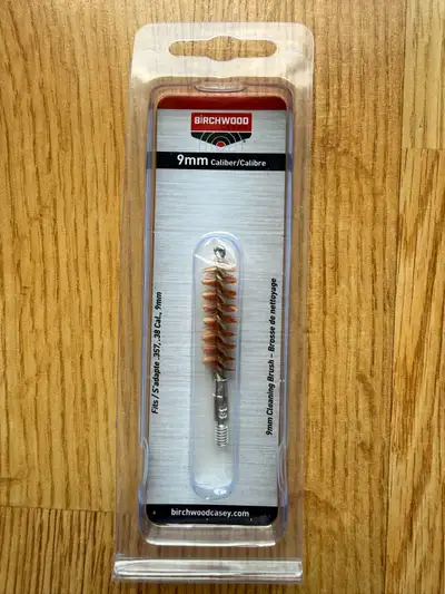 Cleaning Brush 9mm, 357, 38Cal Birchwood, View more