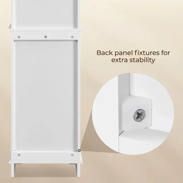 Freestanding Tall Slim Storage Cabinet with 3 Shelves & Door in Home Décor & Accents in Markham / York Region - Image 9