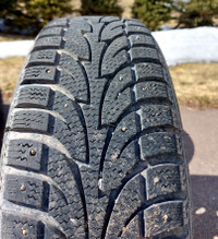 195/65 R15 Studded Winter Tires on Rims