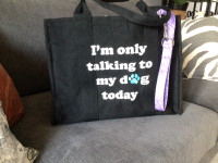 NEW black carrier bag for pets toys, dishes etc