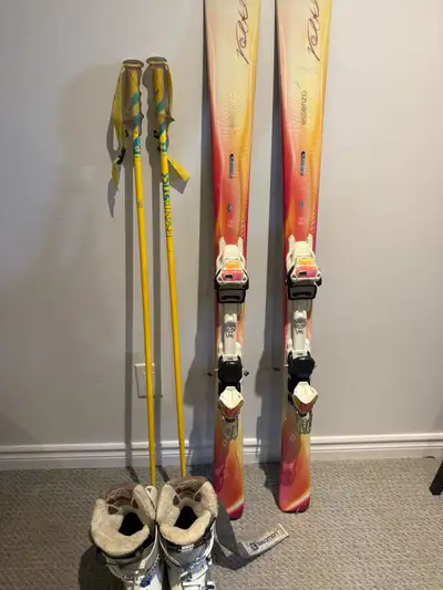 Women’s Völkl Essenza Chiara Ski Package – 148 cm – $200 OBO, View more