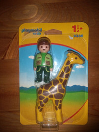 PLAYMOBIL 123 - Soigneur avec Girafe (9380)