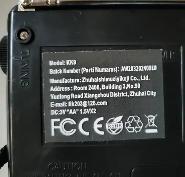 BAIJIALI KK9 AM/FM Portable Radio with Headphone Jack in General Electronics in Oshawa / Durham Region - Image 8