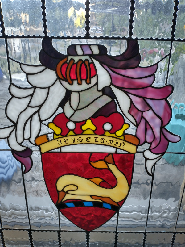 Hand crafted Coat of arms stained glass pane. in Arts & Collectibles in Oakville / Halton Region