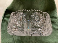 Crystal bowl with pinwheel design