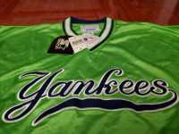NEW w/tag vintage Starter NY Yankees neon Green pullover Large