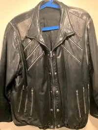 Quality Vintage Leather Zipper Jacket