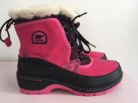 Brand New Sorel Boots --Hot Pink with Black
