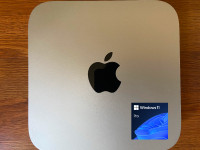 2014 Mac Mini, Core i5~4278U 2.6GHz, 512ssd, 8gb Ram, Win 11 +Mo