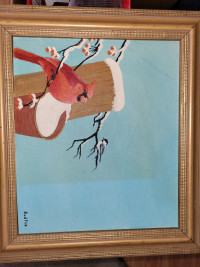 Bud Fox Cardinal Painting