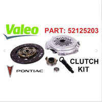 VALEO CLUTCH KIT FOR PONTIAC 1993-2003 VIBE/COROLLA (PART: 52152