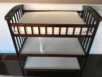 Baby change table with shelves