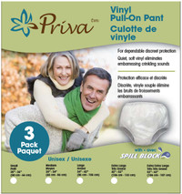 Priva Waterproof Vinyl Pull on Pants