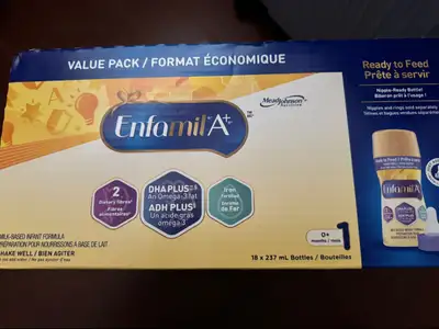 Enfamil A+ Ready to Feed Baby Formula - Value Pack (18 x 237mL), View more