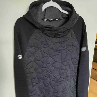 Dark Navy Quilted Activewear Hoodie - Size XL, View more