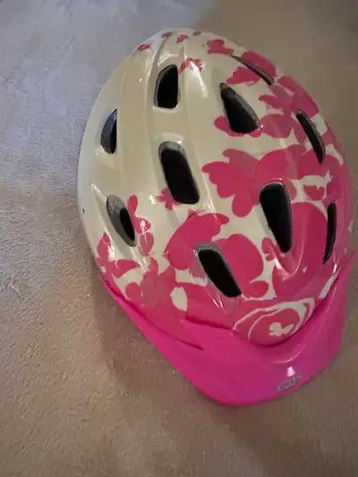 Child’s pink bike helmet $10, Rally helmet, 52-56cm, gently used Boys helmet $10 and $20 Other sport...