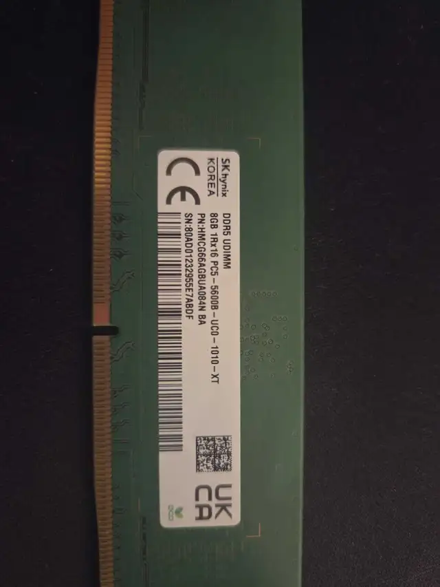 SK hynix DDR5 8GB 5600MHz in Desktop Computers in Edmonton - Image 2
