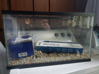 Fishtank with water heater and air pump