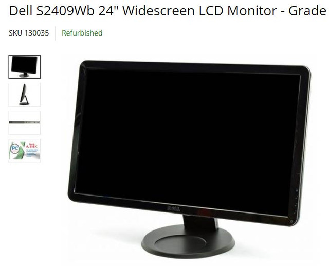 Dell S2409Wb 24" Widescreen LCD Monitor in Monitors in Markham / York Region