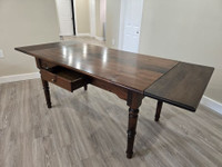 House of Brougham solid pine dining table