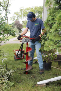 Fence and deck augers