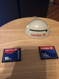 Lecteur SanDisk Vintage Usb, 1 Carte SanDisk 1.G CompactFlash