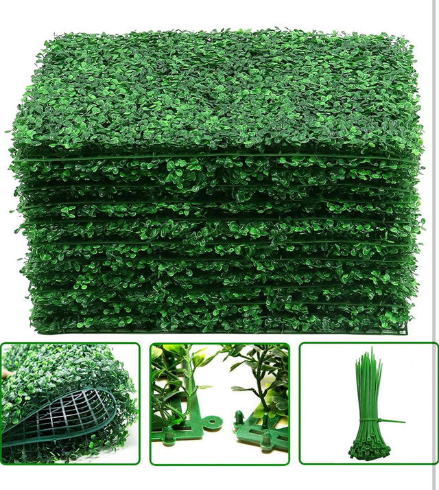 12 Pcs Grass Wall Panels, Boxwood Panels- 16"x24" Boxwood Hedge in Holiday, Event & Seasonal in London - Image 3