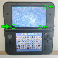 128GB GREY new 3DS XL《Bad Pixels》ALL POKEMON 500+ Games