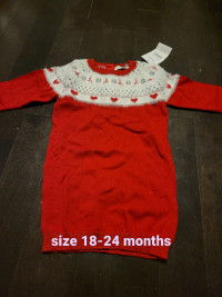 Girl's size 18-24 months sweater dress (new with tag)