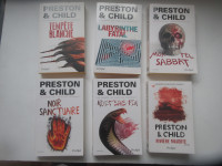 6  livres PRESTON & CHILD Policier Premiers Cycle Pendergast