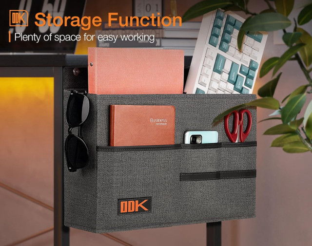 ODK L-Shaped Desk with Storage Bag, 50 Inch Home Office Desk wit in Desks in London - Image 4