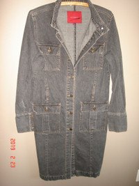 Manteau de femme en jean - Women's Denim Coat - Size 12