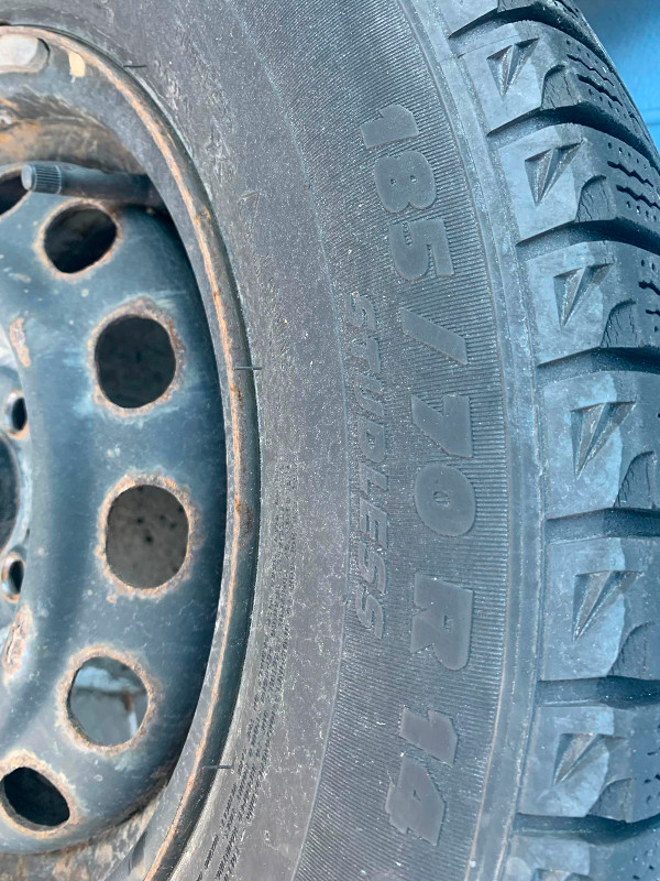 Steel Rims  + Michelin Snow in Tires & Rims in Ottawa - Image 3