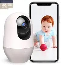 Nooie Camera 360, 1080P Home Security Camera + 32GB SD Card