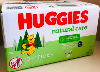 Huggies Natural Care Wipes Sensitive & Fragrance Free 10-pop up