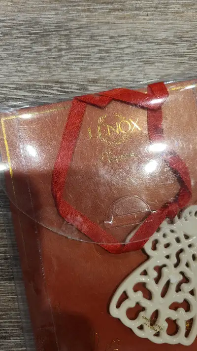 Lenox angel Christmas ornament in original package, View more