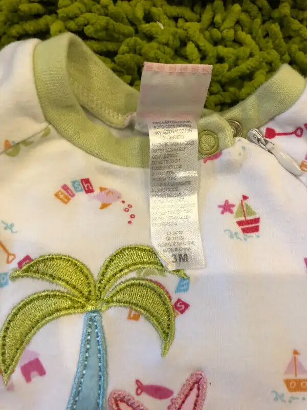 Lot of 3 girls Pekkle Sleepers - 3 mths62863262483585122