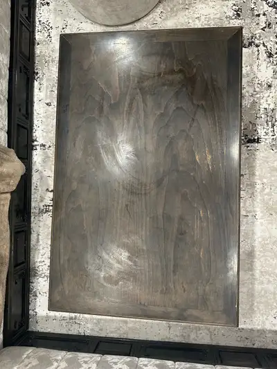 Table basse en bois massif noir – design intemporel, View more