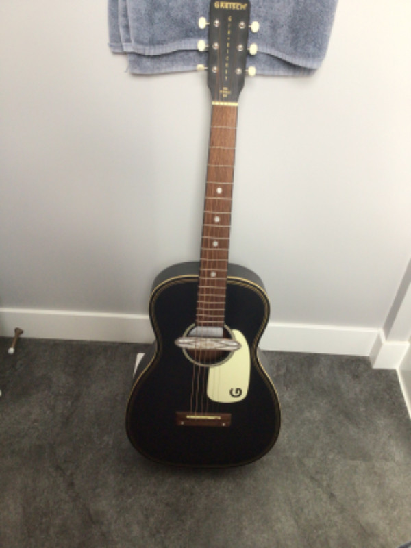 Acoustic electric 6 string parlour guitar in Guitars in Winnipeg